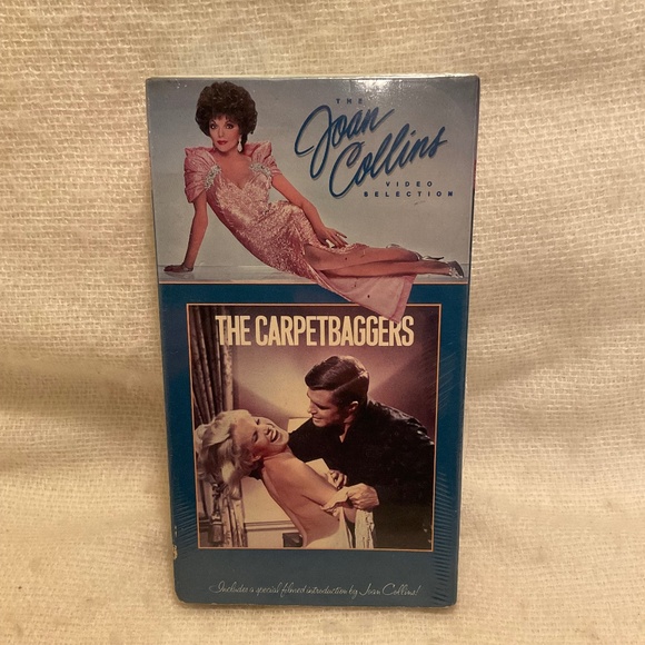The Carpetbaggers VHS Tape Harold Robbins Blockbuster Video READ - Picture 1 of 10